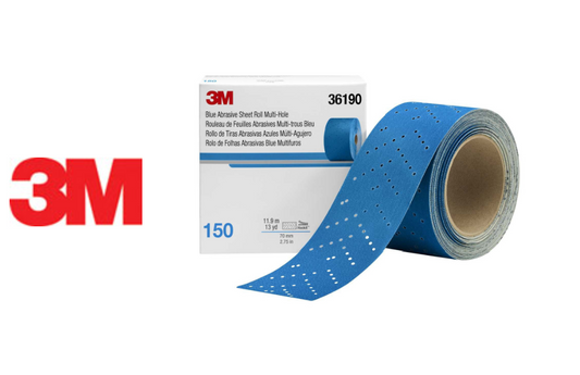 MMM-36190 (3M Company Hookit Blue Roll Multi hole 150g)